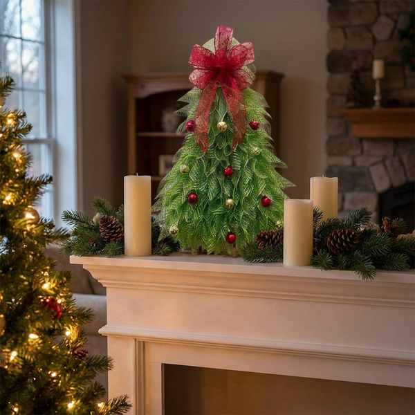 MERRYLOOP – Décoration de couronne de Noël pour un dressage de table joyeux