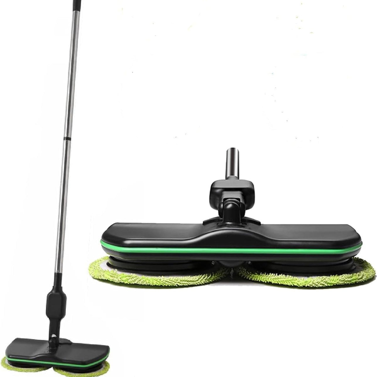 Battery-Powered Hardwood Floor Scrubber 4-in-1 Wireless Mopping Machine Lightweight Tile Sweeper Polisher for Kitchen Bathroom Laminate Viny
