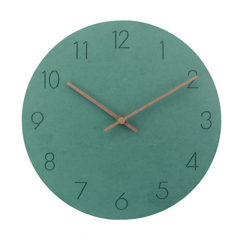Minimalist Wall Clock | Silent Grey Dial with Copper Hands for Modern Decor