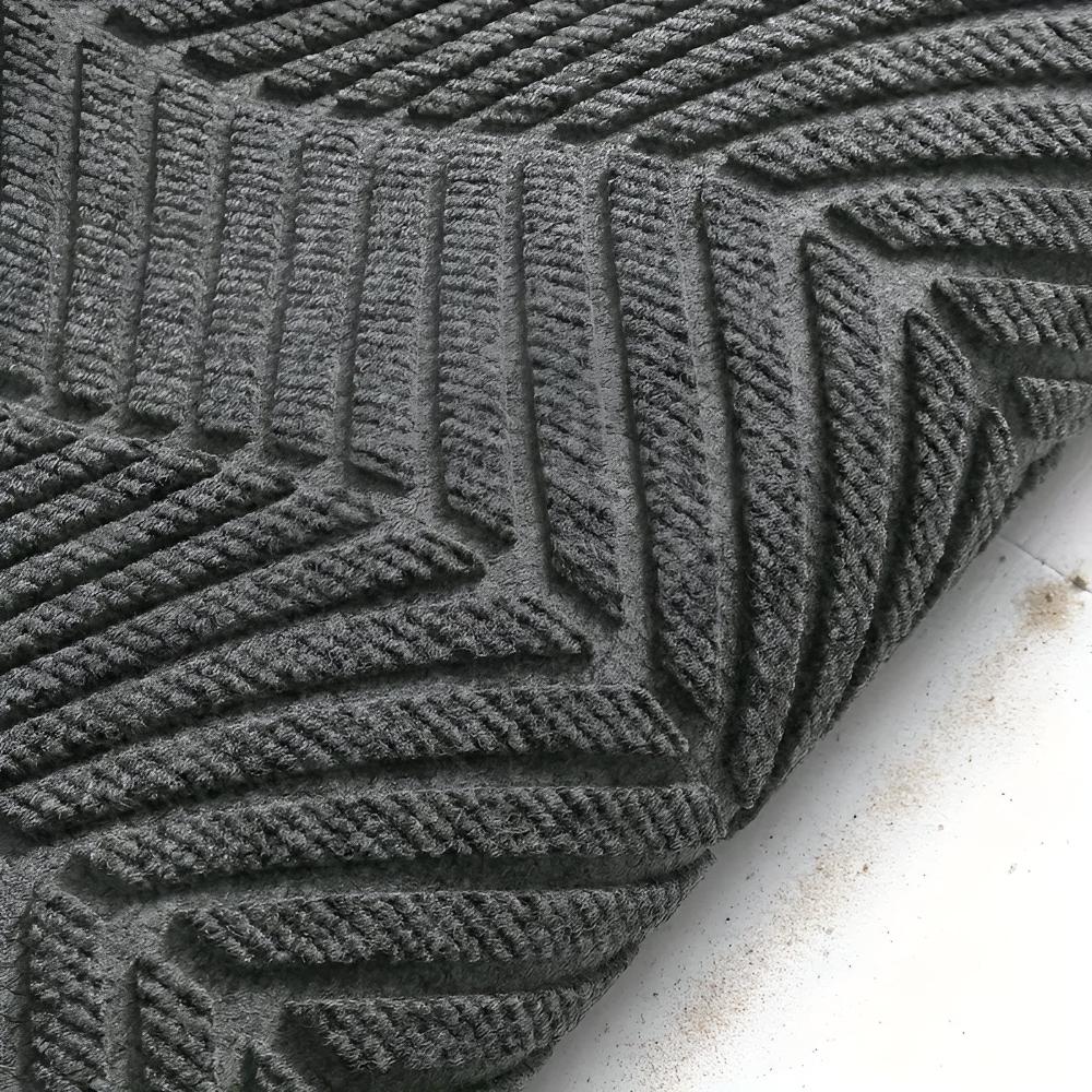 Creston Door Mat - Non-Slip Chevron Design, Indoor Outdoor Welcome Mat