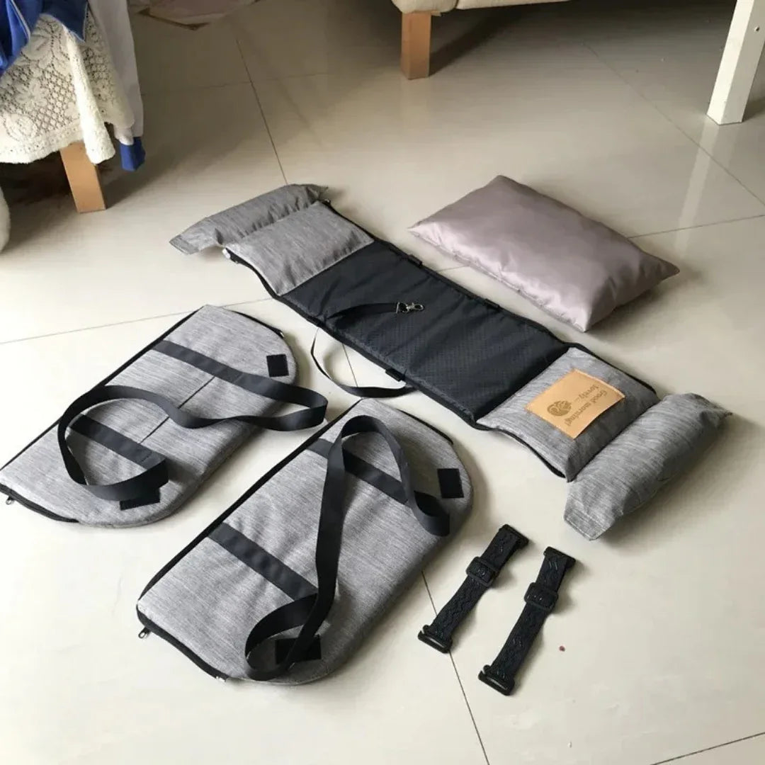 TravelBuddy | Siège pour animal de compagnie avec accoudoirs intégrés pour la sécurité et le confort