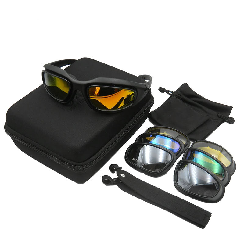 Le choix du motard | Lunettes de moto avec verres polarisés UV400 | Maintien sécurisé pour une protection oculaire optimale