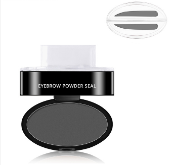 Eyebrow Stamp Kit Powder Stencil for Natural Arches Gray Brown Light Brown 3 Shapes Waterproof Long-Lasting Makeup