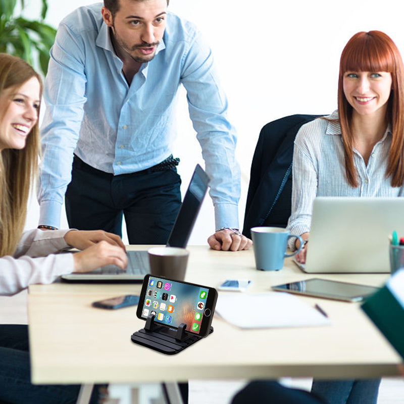 Dashboard Phone Mount Silicone Gel Grip Universal Smartphone Holder for Car Windshield GPS Navigation Hands-Free Driving Stand