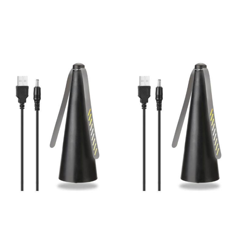 Battery-Powered Tabletop Fly Deterrent Fan with Light-Refraction Technology for Outdoor Dining, Picnics & Patios