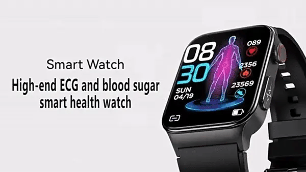 Montre connectée Ortekor avec suivi d'activité, analyse du sommeil et notifications intelligentes | Bracelet en cuir PVC