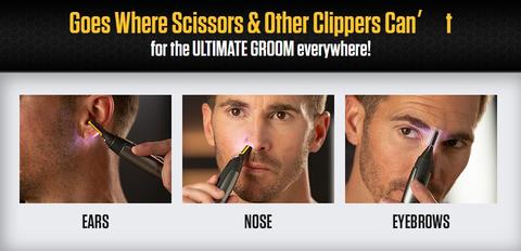 Ultra-Thin Precision Trimmer with Titanium Blades | Effortless Grooming Tool for Beard, Nose & Eyebrows