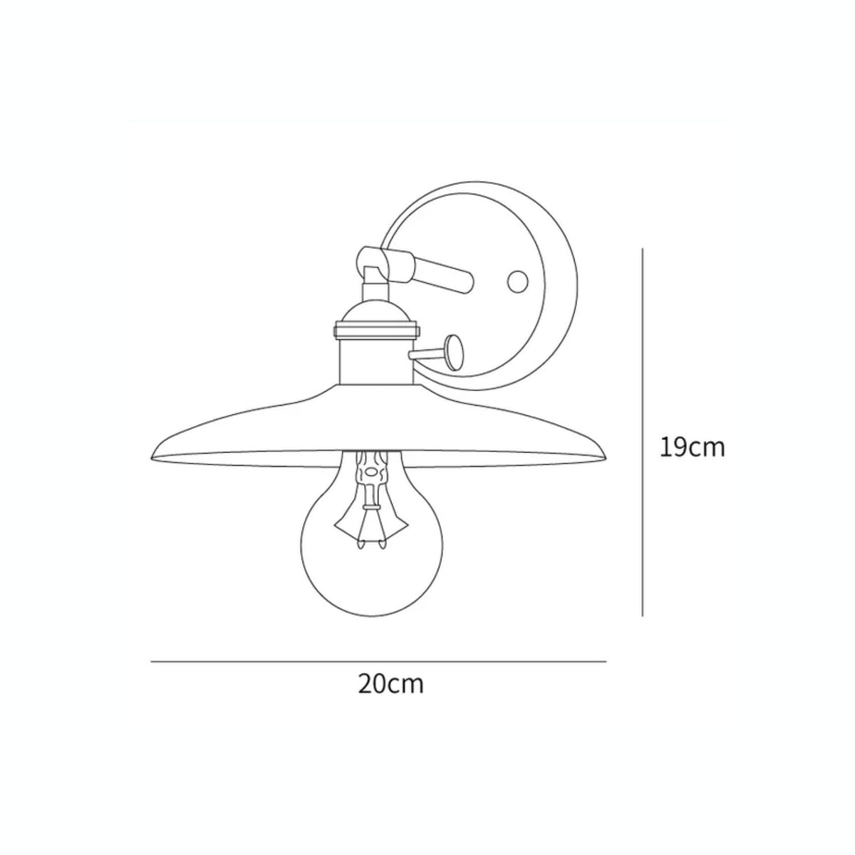 Applique murale arrondie en bois et métal, douille E27, éclairage d'accentuation minimaliste de 8 pouces pour chambre, entrée, hall, couloir, luminaire organique moderne, usage intérieur