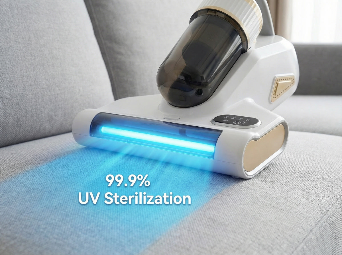 Nettoyeur de matelas Ortekor | Aspirateur de nettoyage en profondeur avec lumière UV-C et technologie thermique | Soulagement des allergies pour un environnement de sommeil plus sain