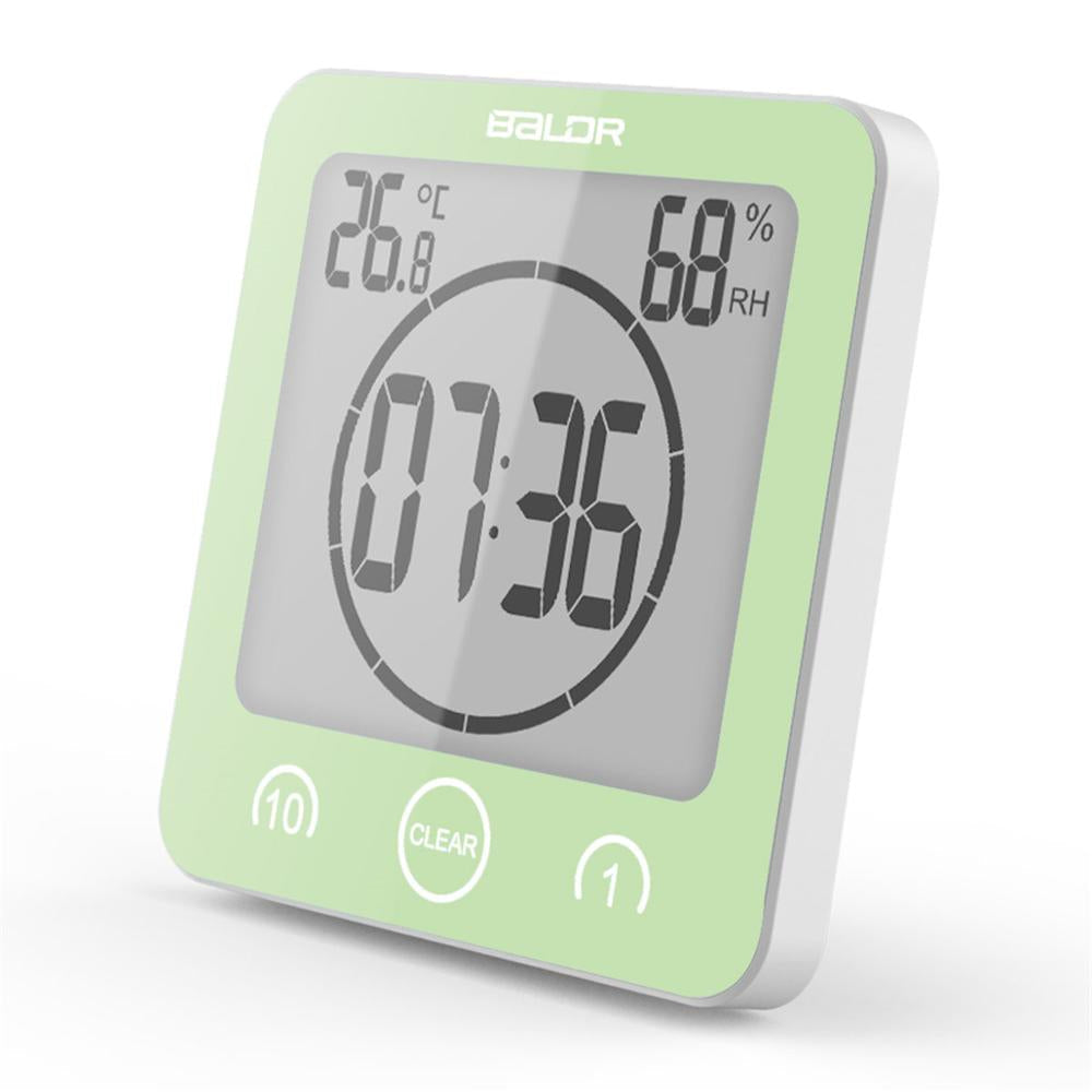 Waterproof Bathroom Shower Clock with Large Display for Time Management