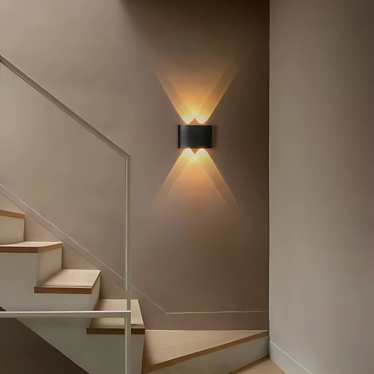 Modern LED Wall Sconce for Indoor & Outdoor Use – Sleek IP65 Weatherproof Fixture in White or Black Finish