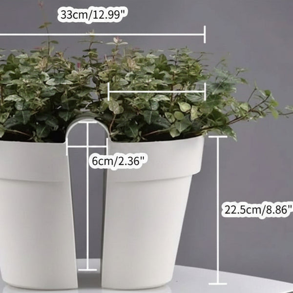 RAILBLOOM – Double Sided Hanging Railing Planter