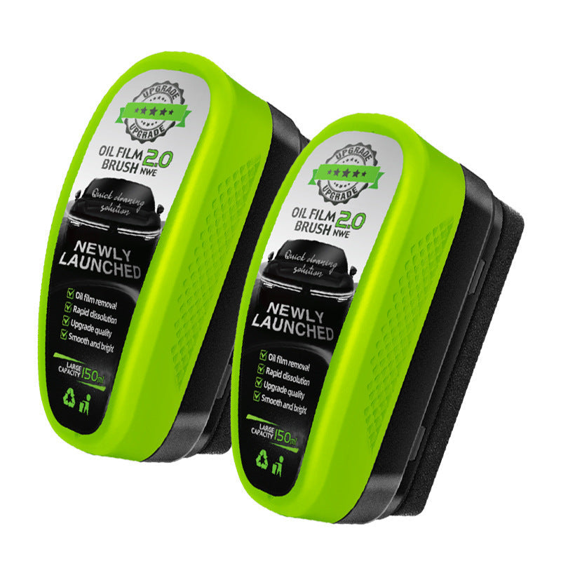 Windshield Oil Film Remover Brush with Hydrophobic Coating for Cars – Cleans Glass, Mirrors & Windows Fast