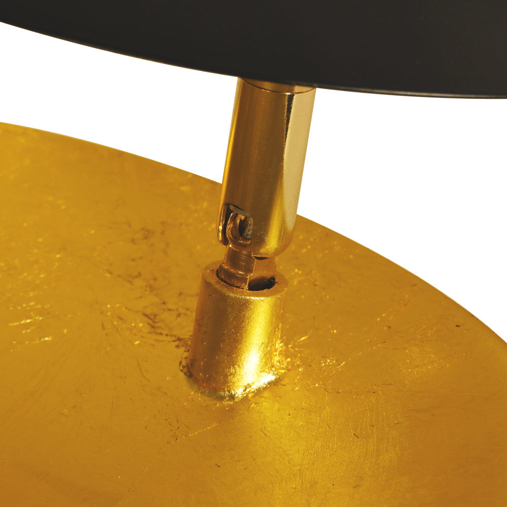 Rotating LED Wall Sconce Light Fixture – 9 in Aluminum Disc Lamp for Bedrooms, Hallways & Accent Lighting | Gold White Copper Black