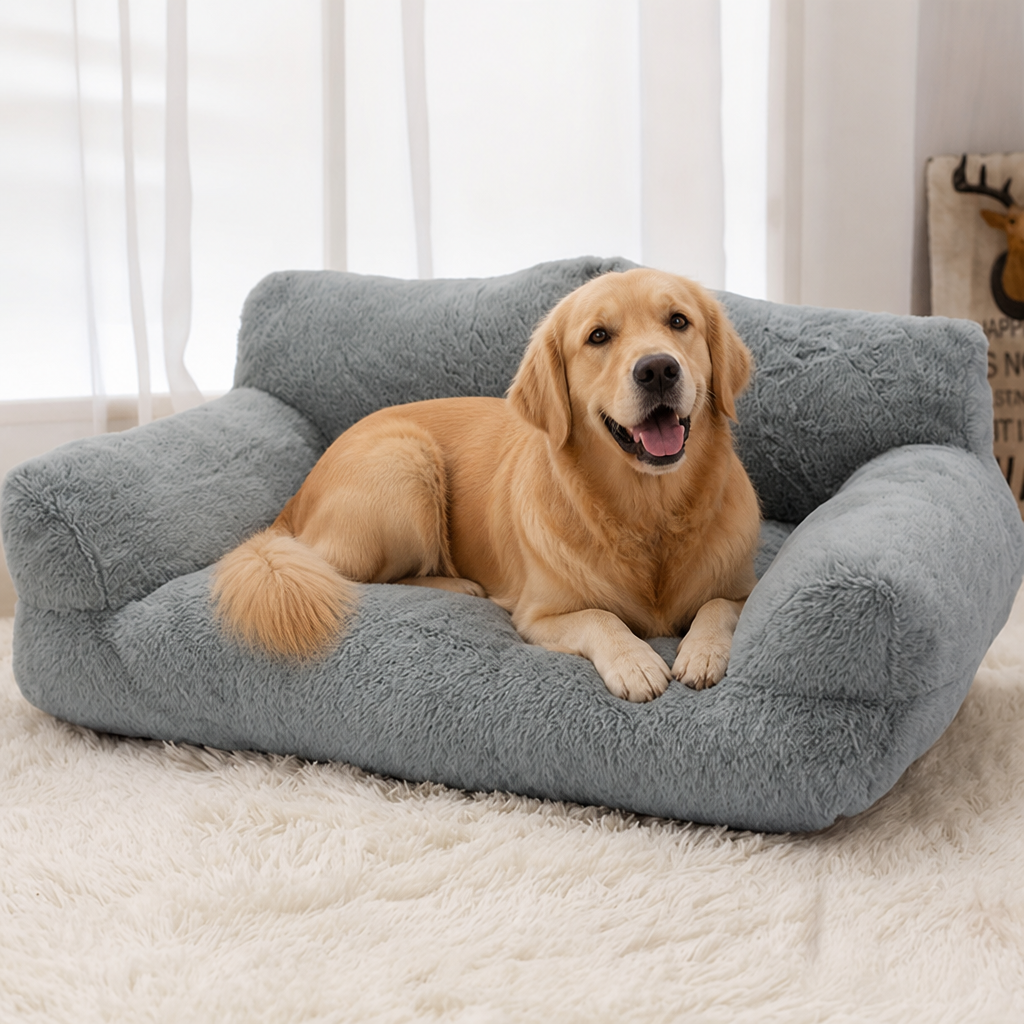 Ortekor Cozy Winter Washable Dog Bed (Anti-Slip Base)