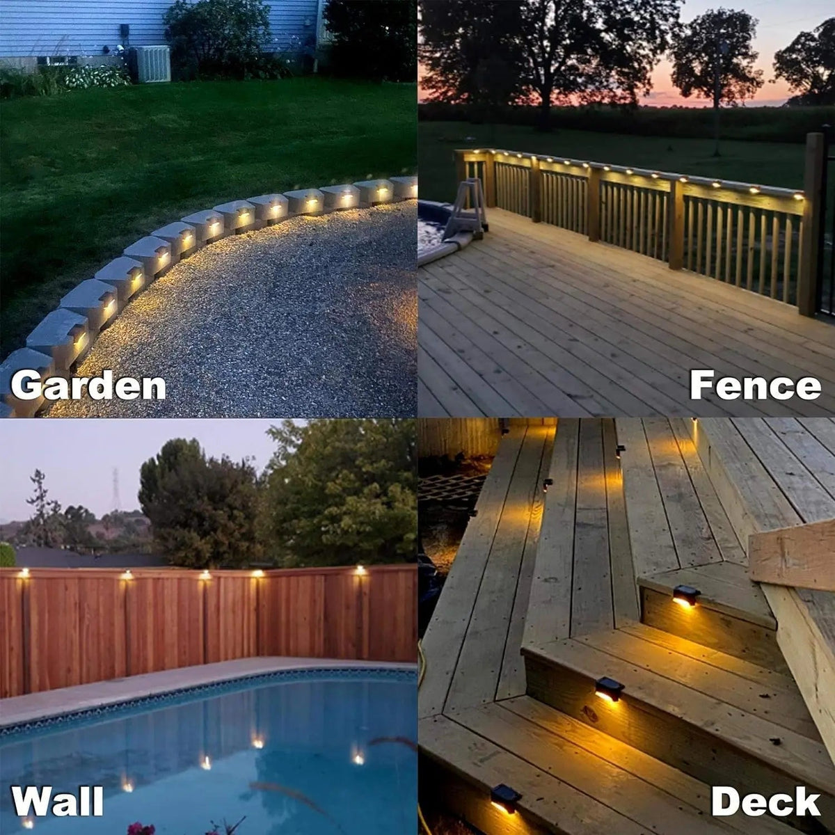 Solara Solar Garden Lights - Weatherproof Outdoor Lighting, Motion Sensor