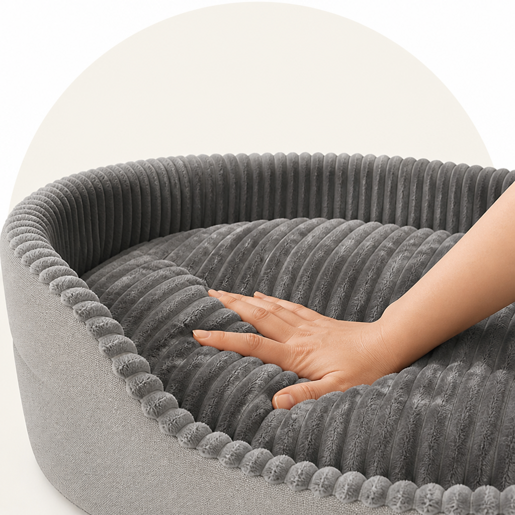 Ortekor Washable Double-Sided All-Season Dog Bed (Detachable Mat)