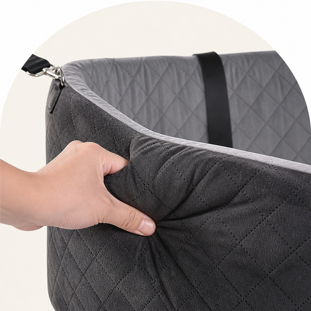 Siège auto rehausseur Ortekor avec ceinture de sécurité amovible et lavable