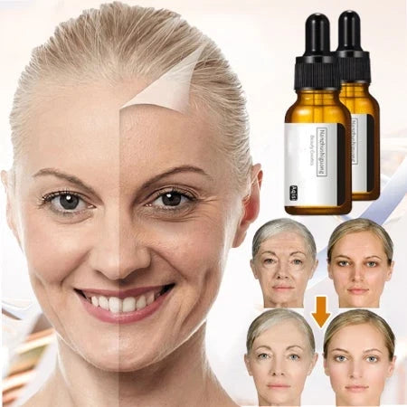 Sérum visage anti-âge à la vitamine C et à l'acide hyaluronique