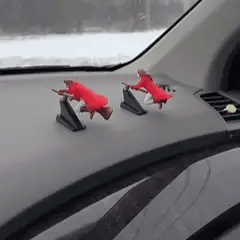 Ornement de tableau de bord de voiture, ensemble de 2 pièces flottantes sans pile