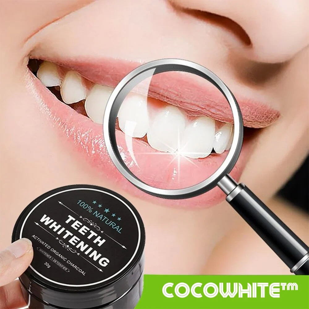 Teeth Whitening Powder Activated Coconut Charcoal Bentonite Clay