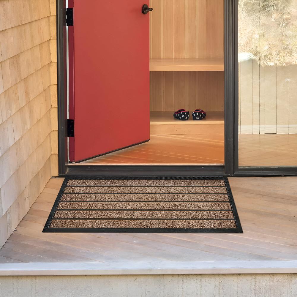Strive Welcome Mat - Durable Rubber and Grass Fiber, Non-Slip