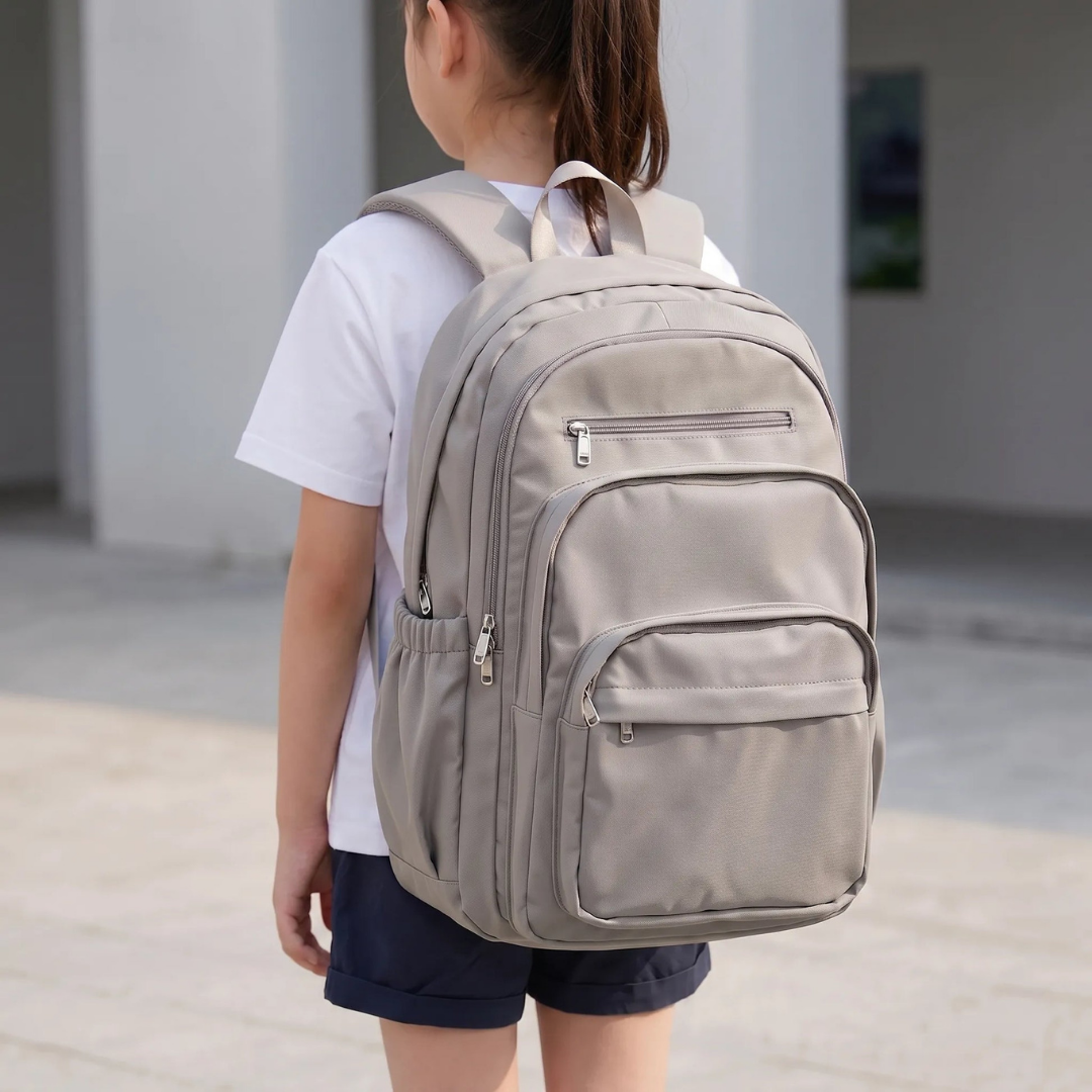 Multi-Compartment Student Backpack with Laptop Sleeve – Organized Travel Bag for School, College & Work