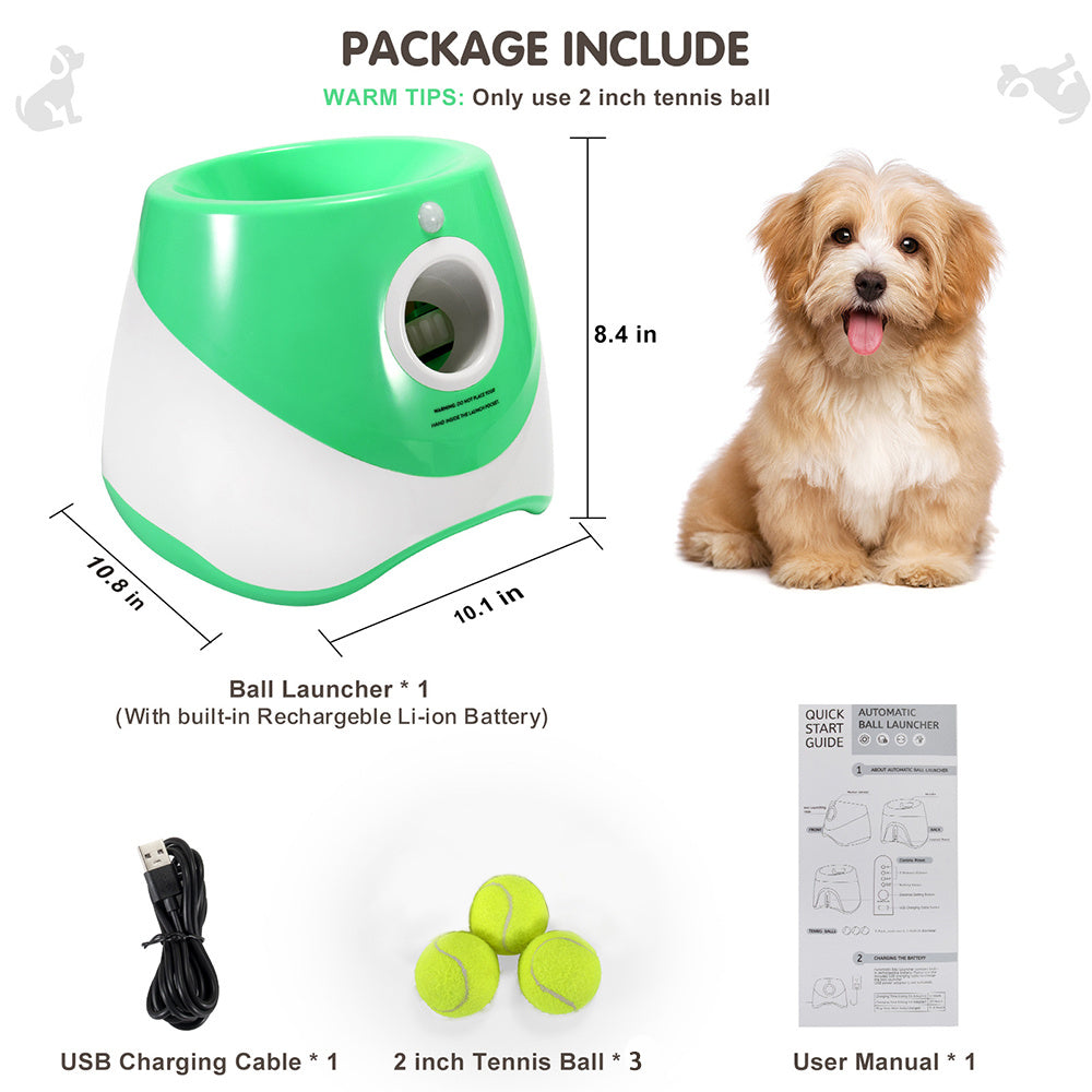 Pet Playtime Pro | Automatic Ball Launcher with Adjustable Distance | Interactive Toy for Dogs