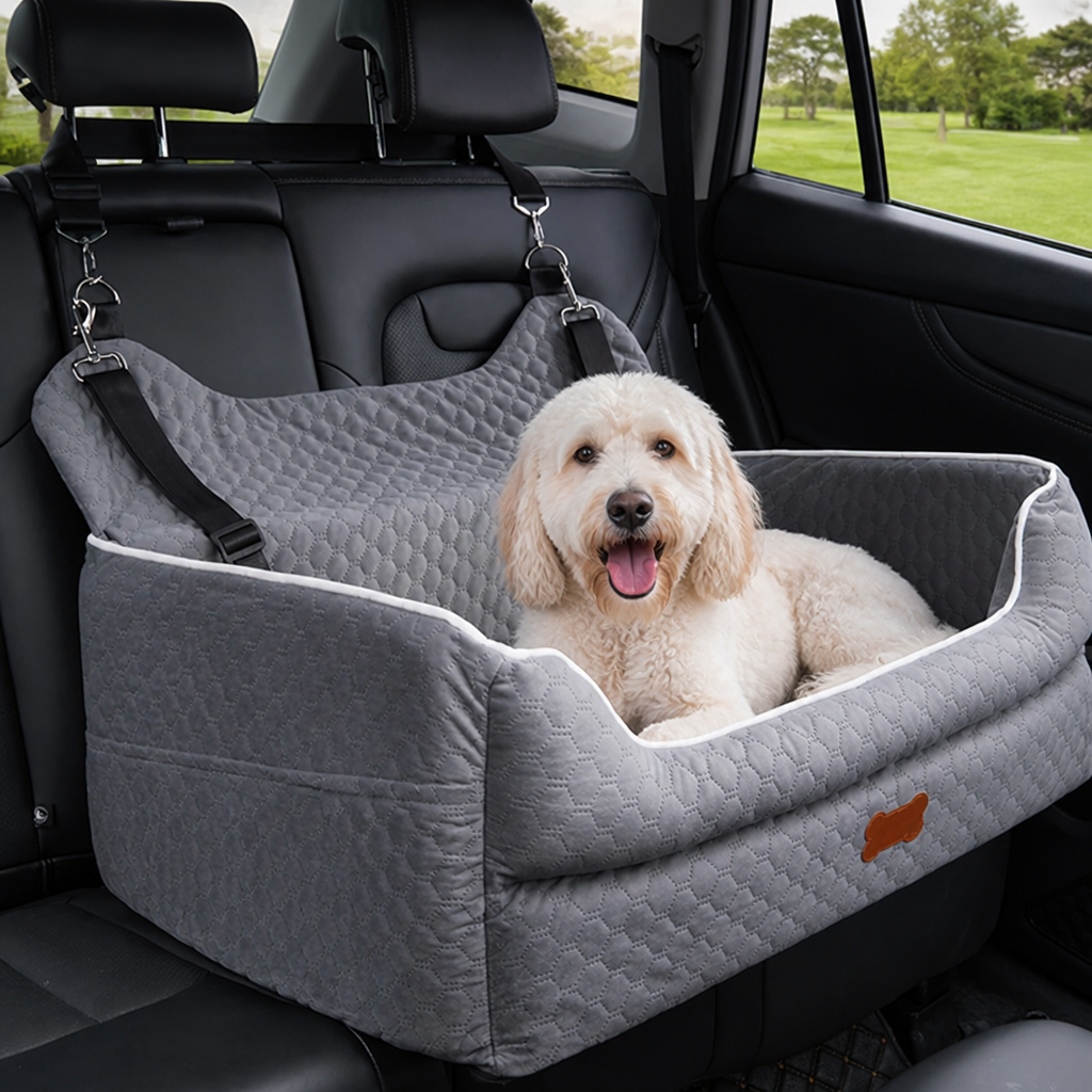 Ortekor Thick Padded Dog Booster Seat (Removable & Washable Cover)