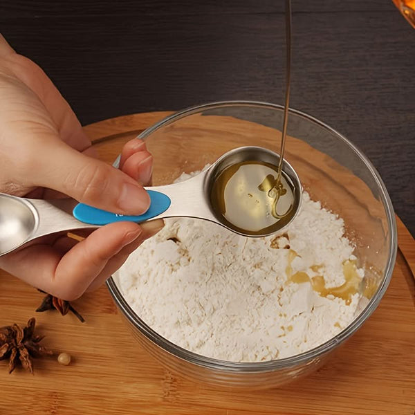 MEASURIX – Magnetic Stainless Steel Measuring Spoons Set