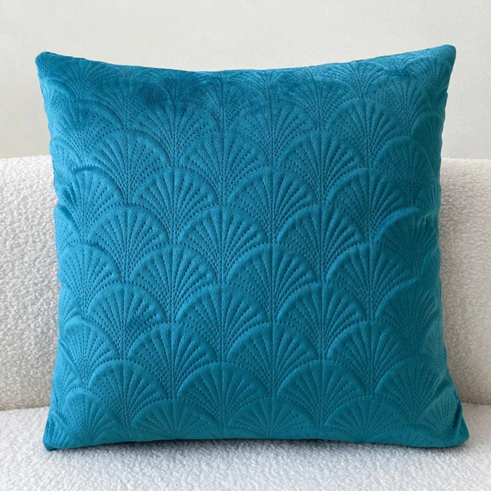Housse de coussin Cove Velvet Shell - Velours doux, design côtier