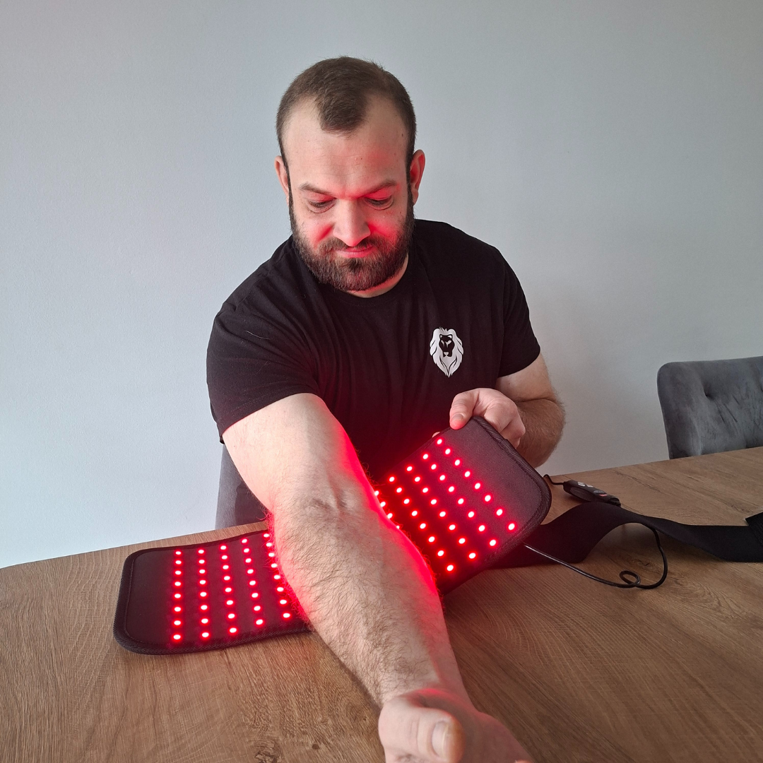 Genouillère de compression avec thérapie par lumière rouge, appareil de thérapie par lumière rouge pour genou et poignet, support de coude infrarouge pour soulager la douleur