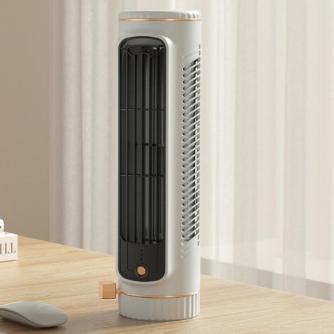 Mini ventilateur électrique compact | Fonctionnement silencieux et 3 vitesses | Circulateur d'air portable pour rafraîchissement personnel