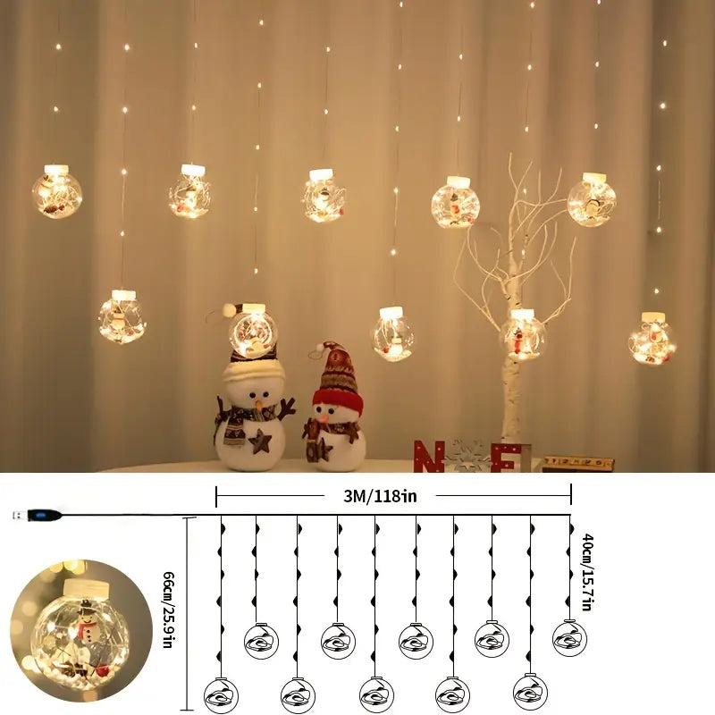 GlimmerGlobe™ - Christmas LED String Lights