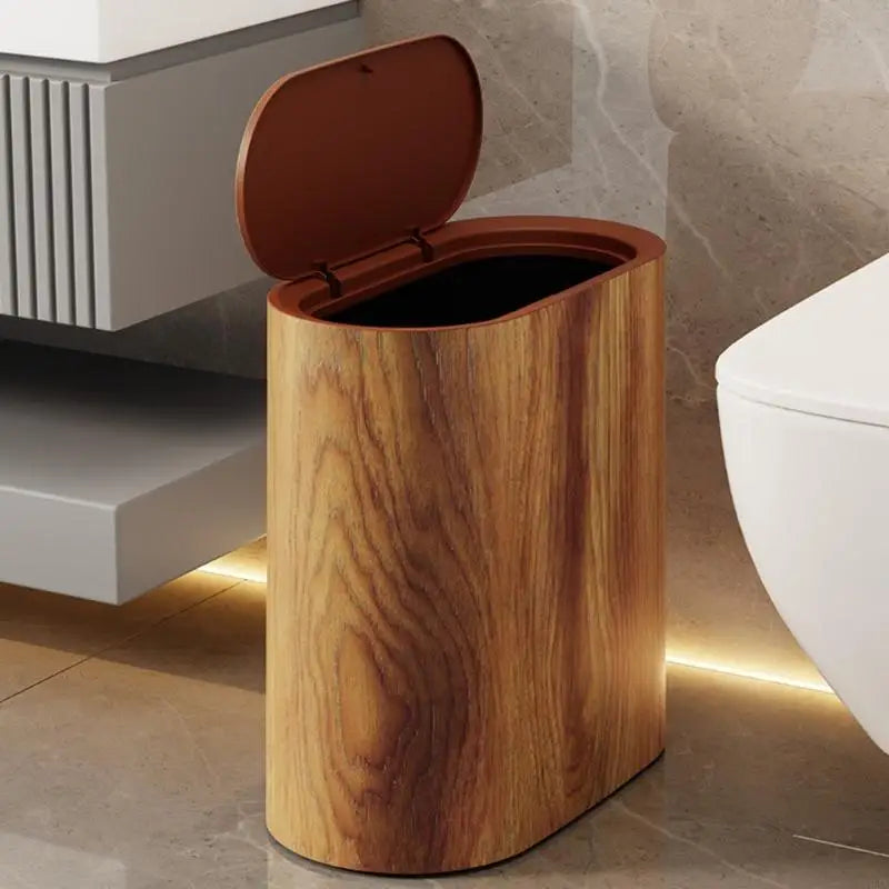 Compact Kitchen Trash Can | Odor-Trapping Lid & Space-Saving Design for Clean Living