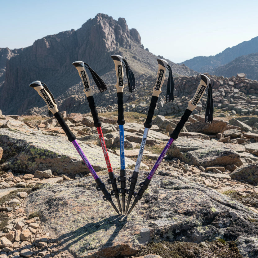 TrekPro | Adjustable Trekking Poles with Anti-Shock System | Lightweight Design for Joint Support