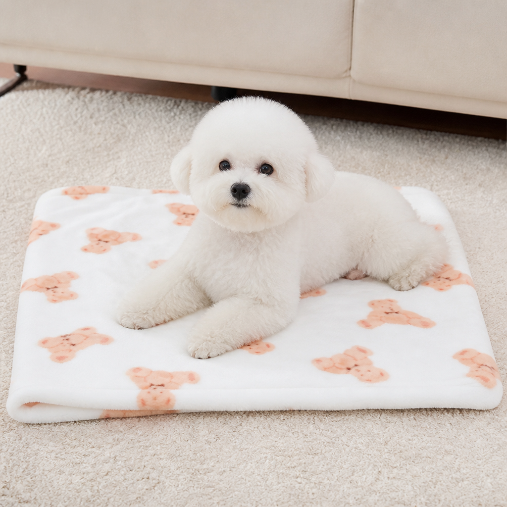 Ortekor Soft Fluffy Flannel Pet Blanket (Multiple Sizes & Patterns)
