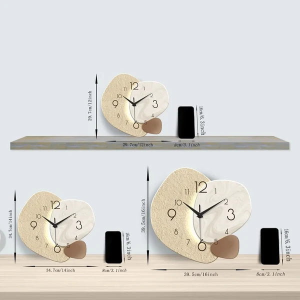 CLOCKLUXE – Minimalist Wall Clock for Living Room & Bedroom