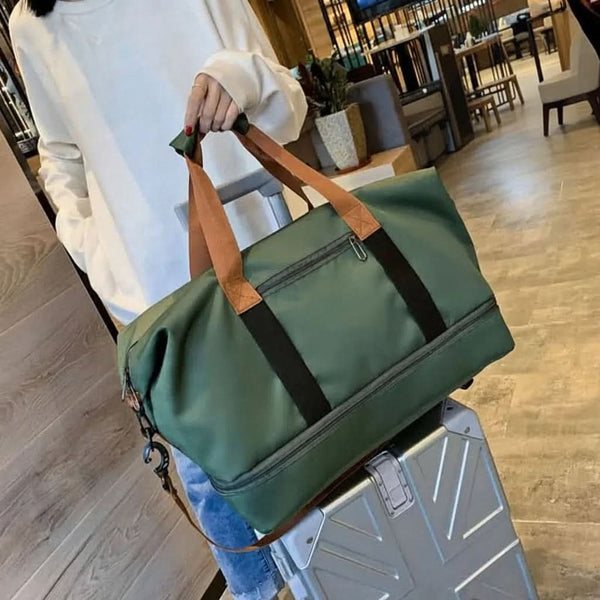 VOYAFLEX – Sac de sport de voyage avec compartiment à chaussures et séparation sec/humide, bagage cabine