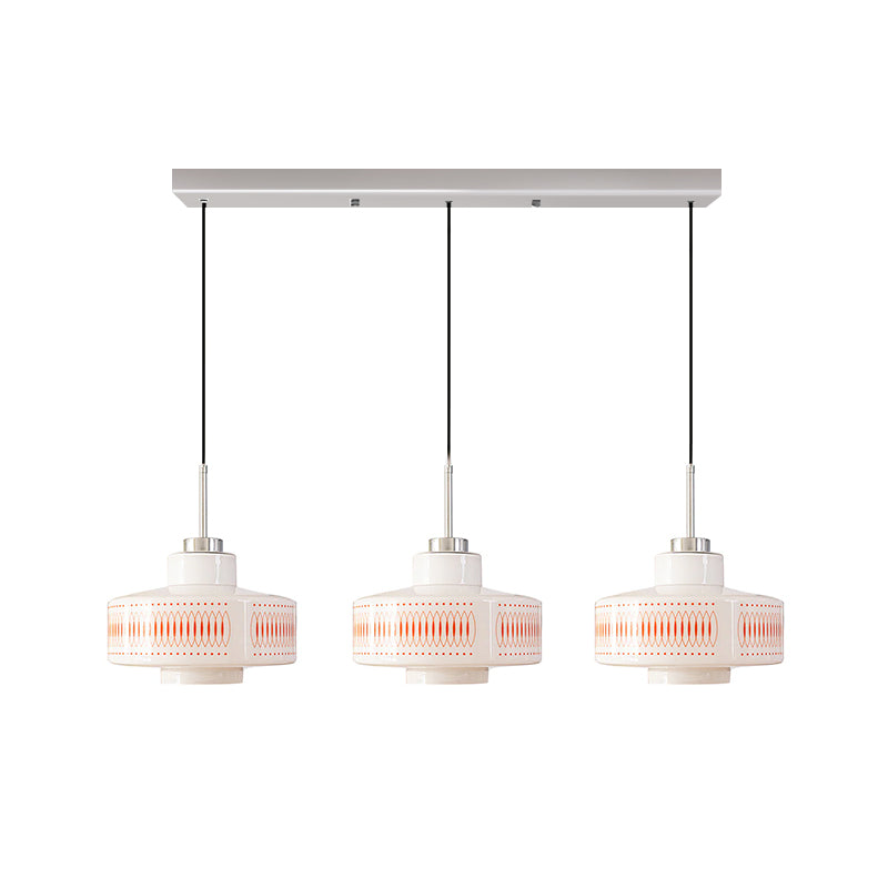 Metal & Glass Hanging Fixture 11 in Faceted Shade Indoor Overhead Lighting Dining Kitchen Island Suspended Lamp Modern Farmhouse Adjustable