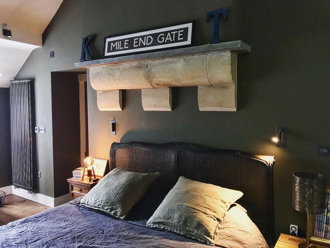 Applique murale industrielle avec LED intégrée et interrupteur à bascule – Luminaire en aluminium pour salon, couloir, chambre et bureau