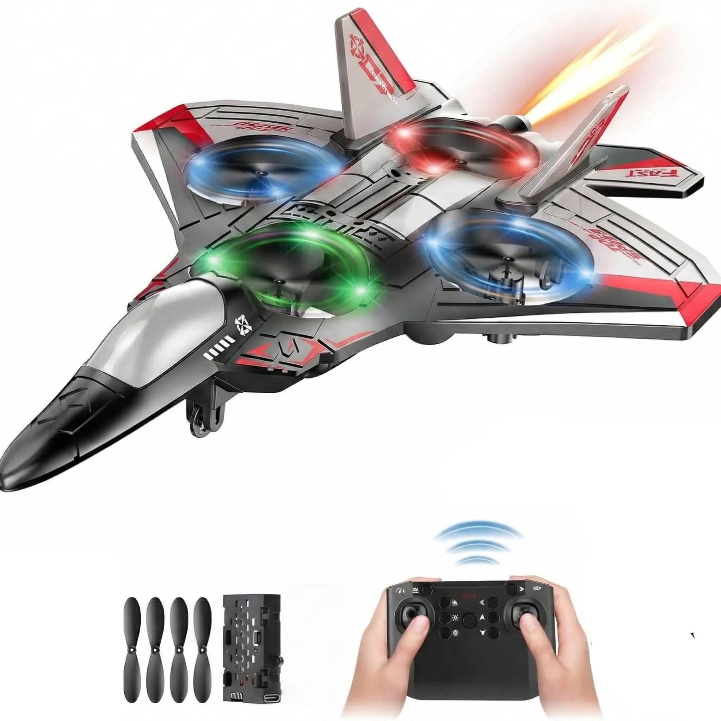 Avion de voltige RC amusant pour enfants avec des saltos à 360°
