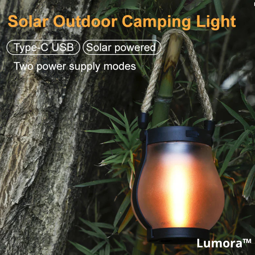 Outdoor LED Flame Lantern Solar Powered Hanging Light Waterproof Garden Patio Decor 11 Inch with Dusk to Dawn Sensor for Balcony Yard Deck