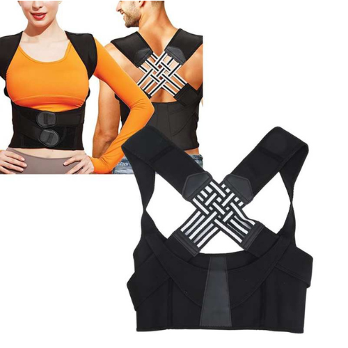 Adjustable Upper Back Support Brace for Shoulder Alignment and Spinal Relief – Unisex Posture Aid