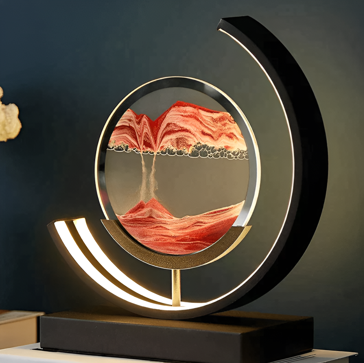 Lampe de table "désert chaud" avec télécommande et luminosité réglable