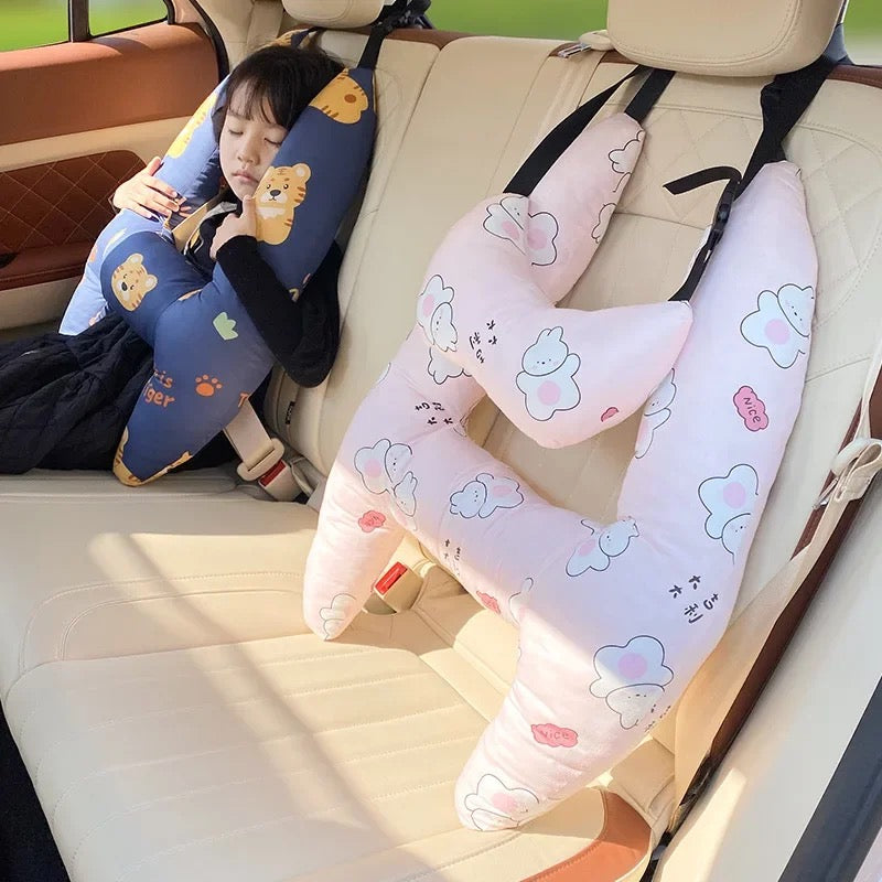 Kids Car Seat Head Support Pillow – Neck Cushion for Road Trips & Travel