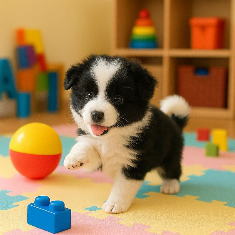 Interactive Robot Dog, Realistic Robotic Puppy with Walking and Barking, Plush Toy Dog for Kids
