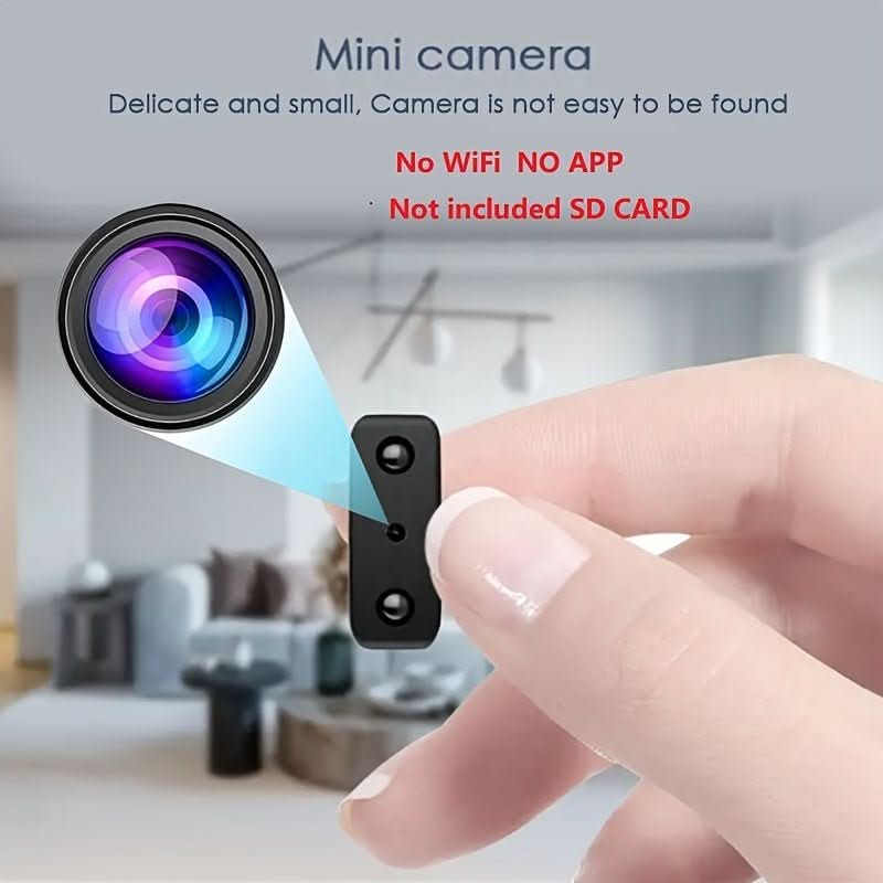 Compact 1080p Security Camera with Infrared Night Vision & Motion Alerts for Indoor Home Monitoring