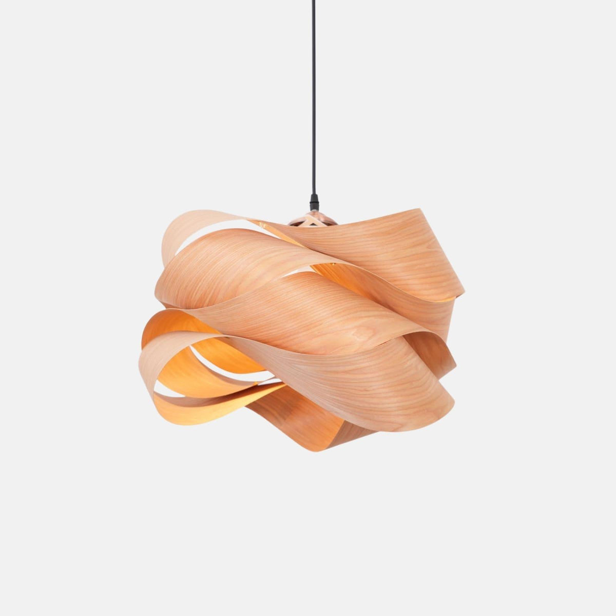 Suspension lumineuse avec abat-jour effet bois pour îlot de cuisine, salle à manger ou chambre, cordon réglable, luminaire moderne style ferme, lumière chaleureuse, culot E26