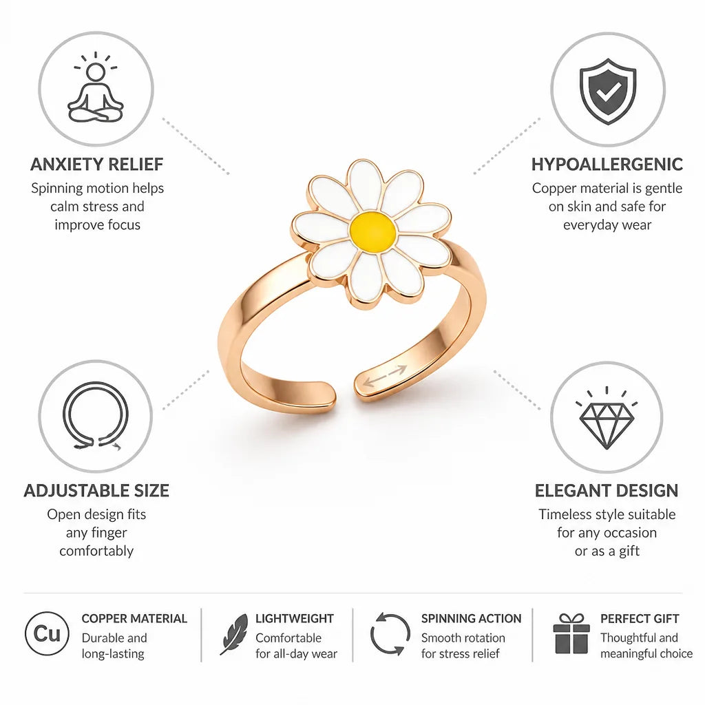 Bague en cuivre filé, taille ajustable